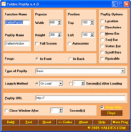 Yaldex PopUp 4.2 screenshot